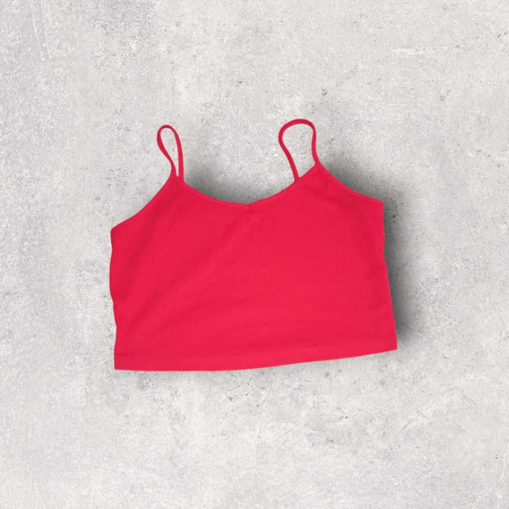 Red crop top